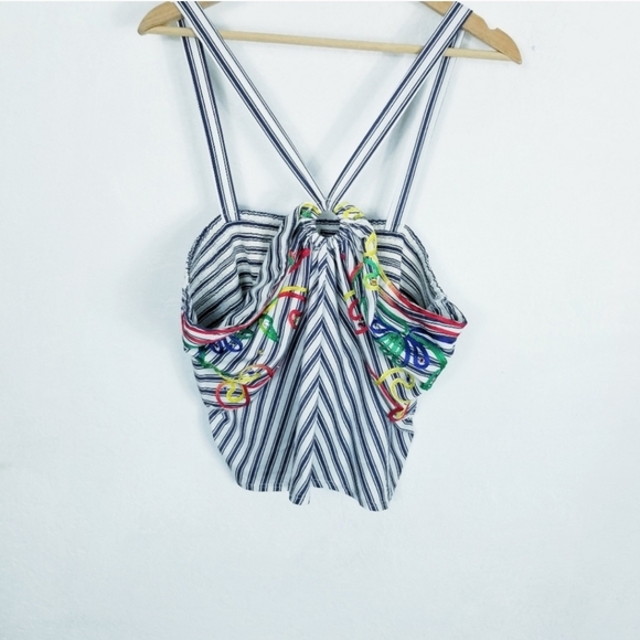 Anthropologie Tiny Halter Large NEW Embroidered Gem detail Bohemian boho Anthro - Picture 11 of 13